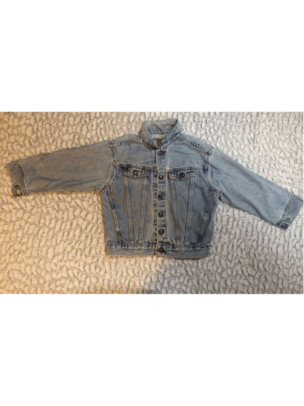 Levi’s Little Levi’s Unisex Kids 6 Blue Cotton Denim Button Jacket 74027